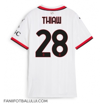 AC Milan Malick Thiaw #28 Tricou Fotbal Replică 2024-25 Femei Deplasare